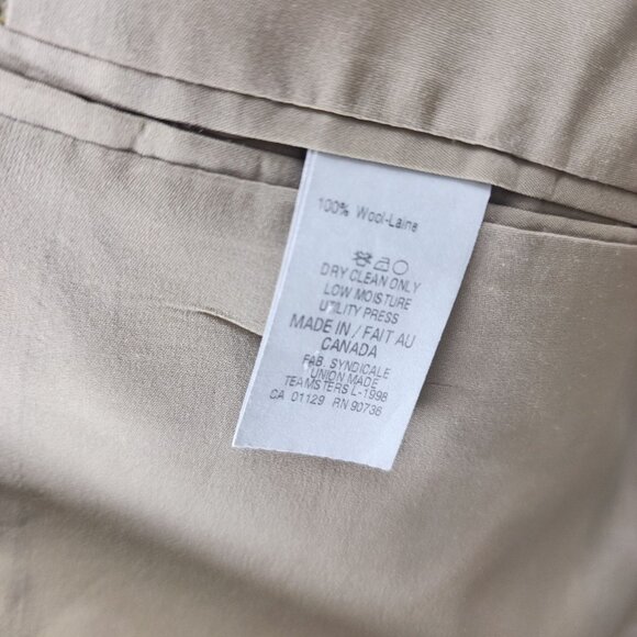 Lauren Ralph Lauren Mens Wool Blazer L Plaid Windowpane Pattern - Picture 6 of 9